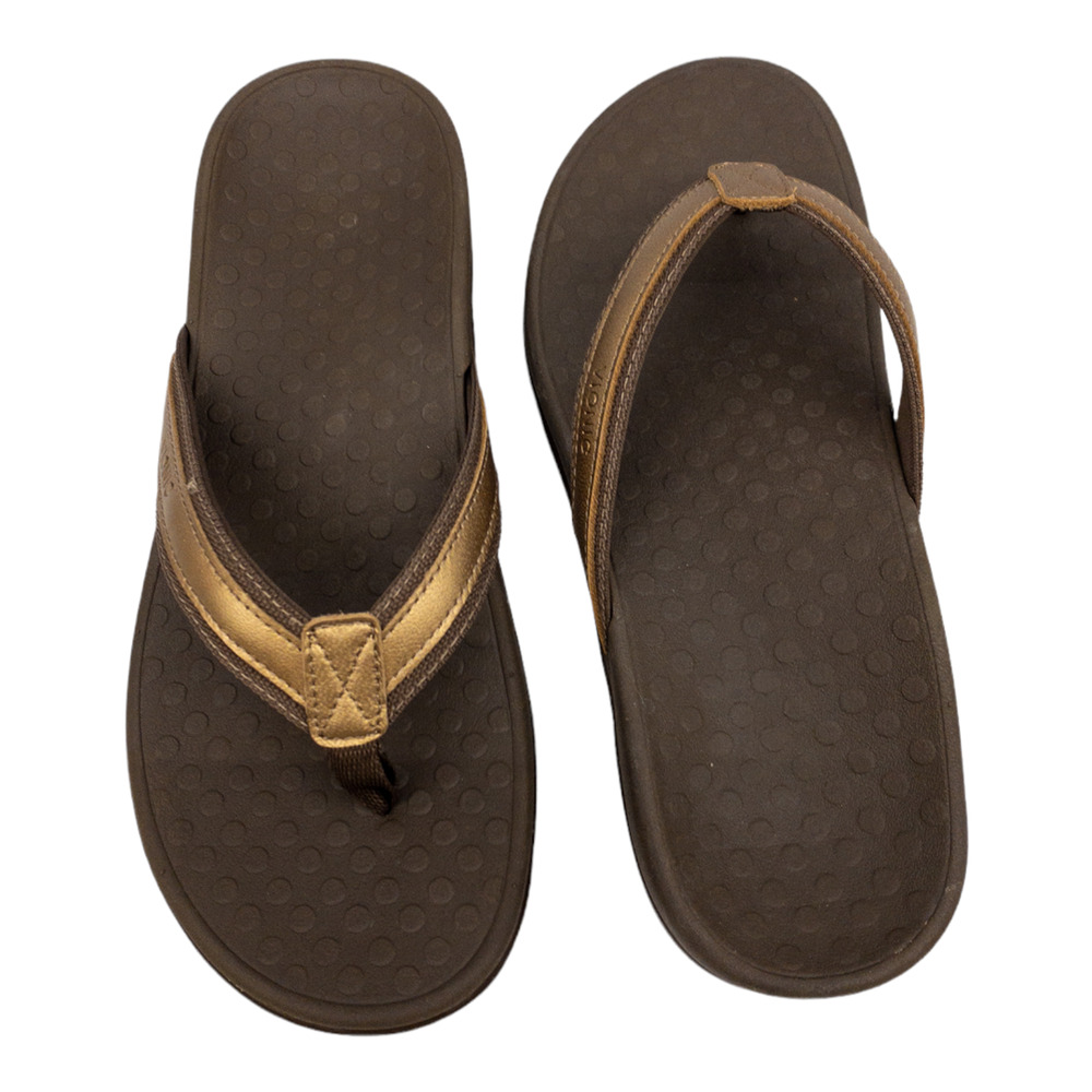 Vionic Tide II Toe Post Sandal Women's 10 Bronze Metallic Arch Support NWB - Picture 6 of 10